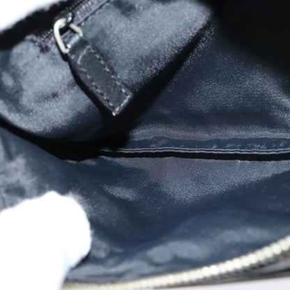 Christian Dior Vintage Street Chic Shoulder Handbag Diorissimo Canvas with Leather, BLACK, CANVAS, Shoulder bag