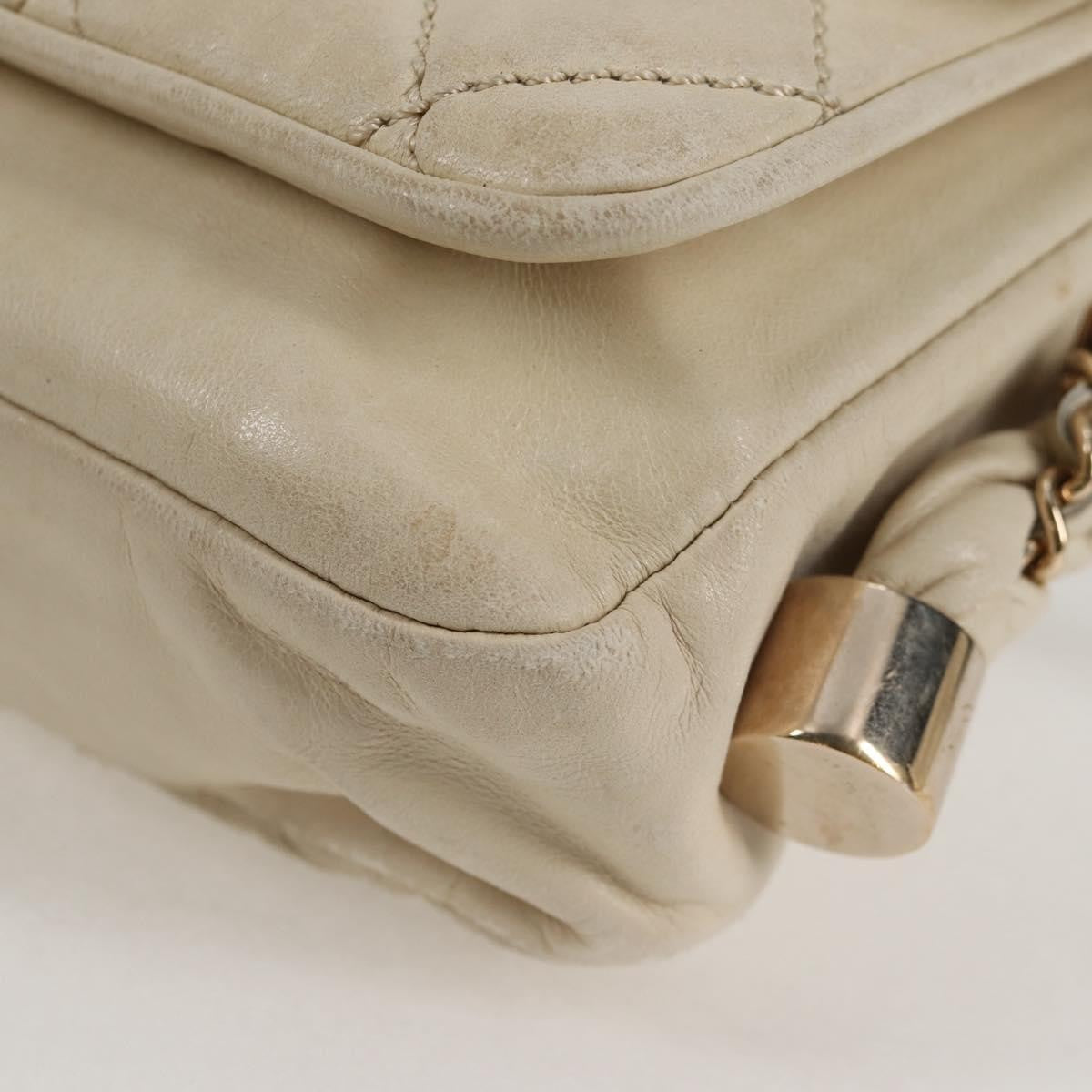 Chanel Lady Braid Flap Bag Quilted Distressed Lambskin, BEIGE, LEATHER, Shoulder bag