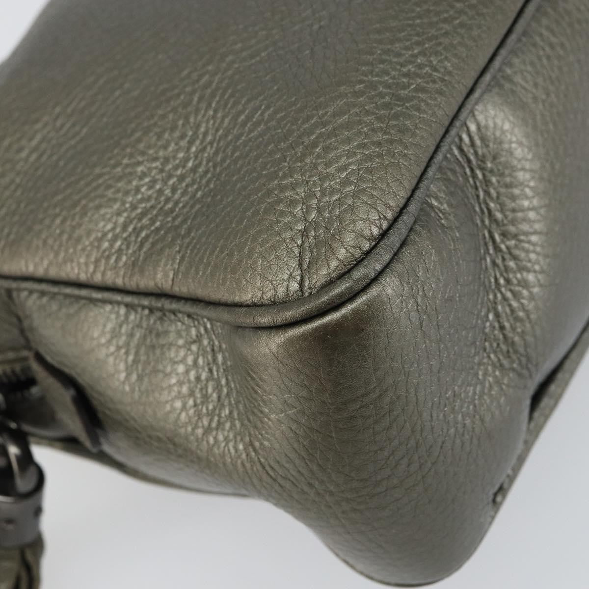 Gucci Soho Chain Zip Shoulder Bag Leather, GOLD, LEATHER, Shoulder bag