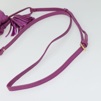 Loewe Flamenco Crossbody Bag Leather, PURPLE, LEATHER, Shoulder bag