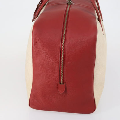 Hermes Victoria Travel Bag Toile, BEIGE, CANVAS, Travel bag