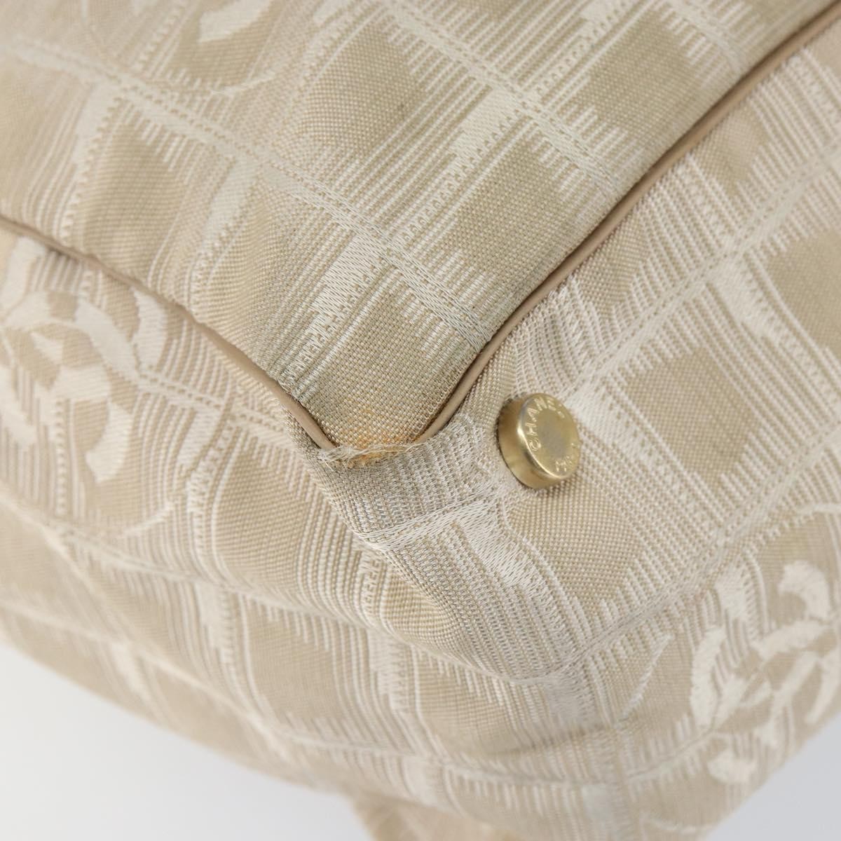 Chanel Travel Line Tote Nylon, BEIGE, NYLON, Tote bag