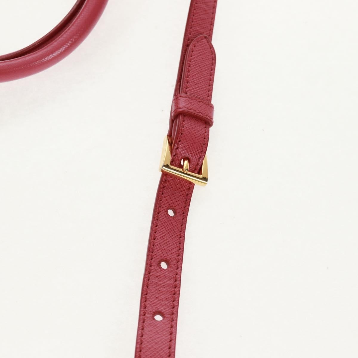 Prada Double Zip Lux Tote Saffiano Leather, Pink, Leather, Handbag
