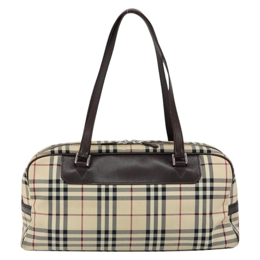 Burberry Nova Check Tote Canvas and Leather, BEIGE, NYLON, Tote bag