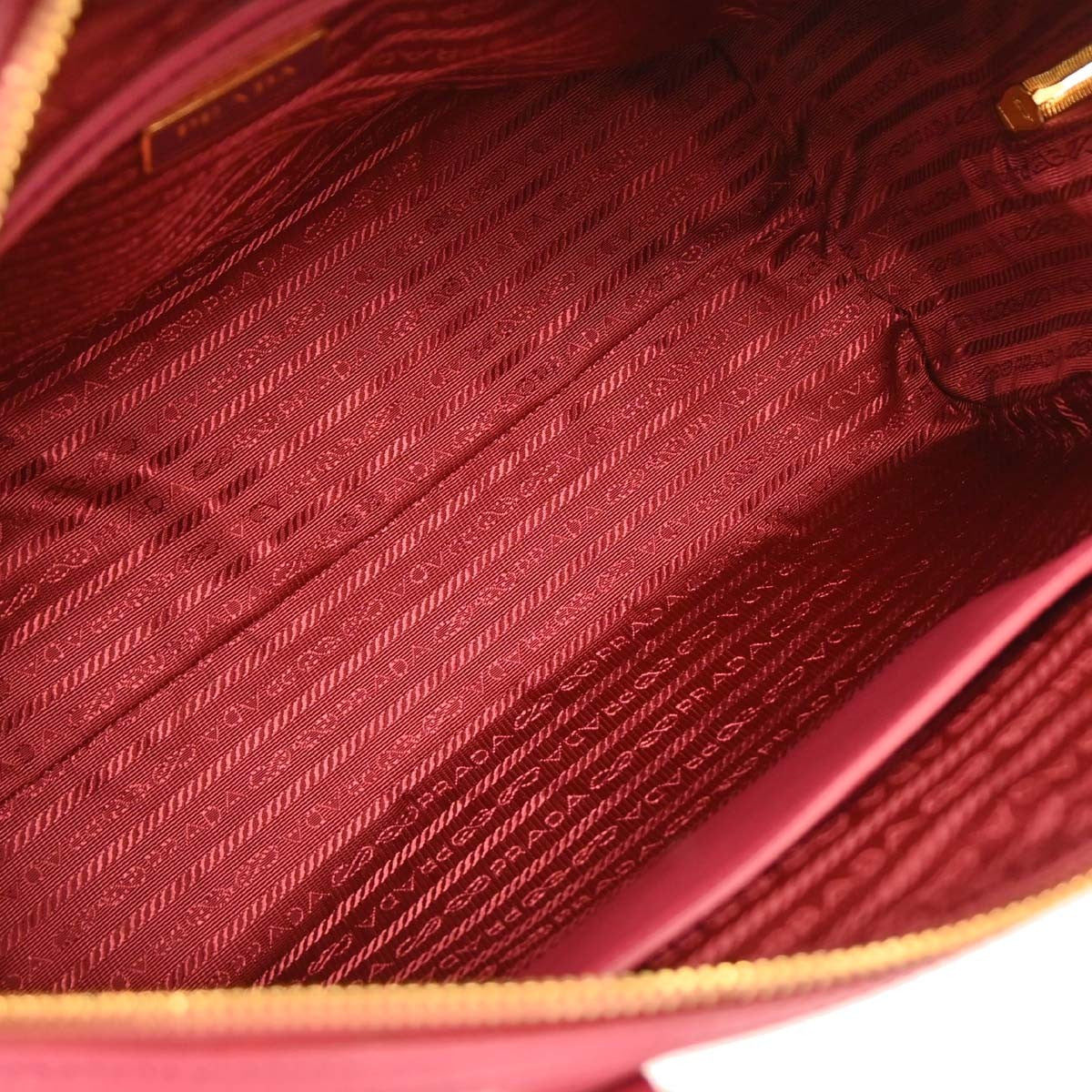 Prada Convertible Bowler Bag Saffiano Leather, PINK, LEATHER, Handbag