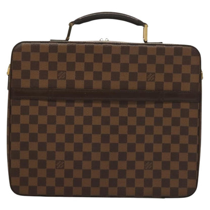 Louis Vuitton Sabana Laptop Briefcase Damier, BROWN, CANVAS, Briefcase