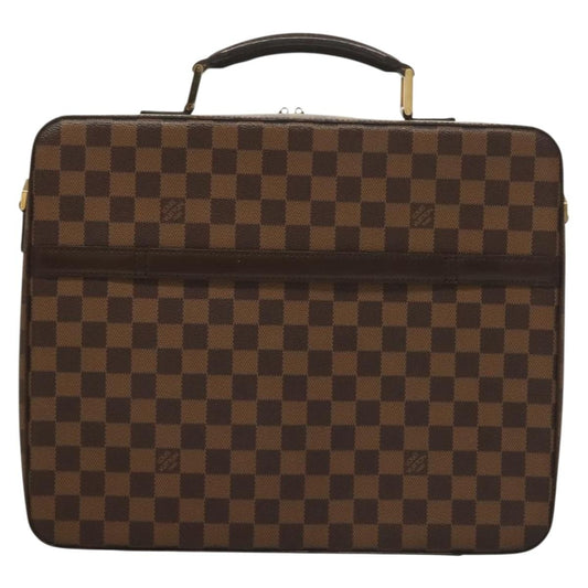 Louis Vuitton Sabana Laptop Briefcase Damier, BROWN, CANVAS, Briefcase