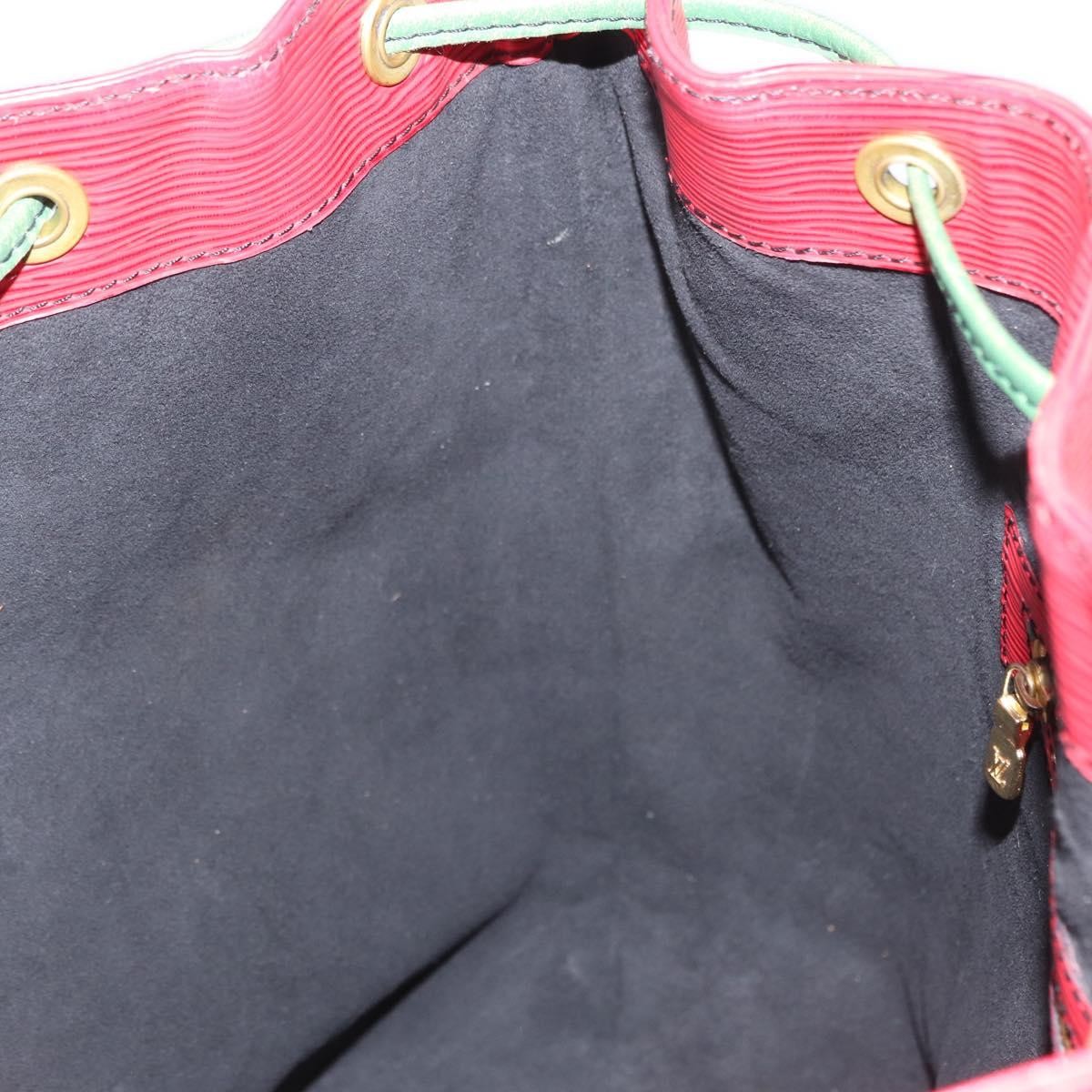 Louis Vuitton Tricolor Noe Handbag Epi Leather, RED, LEATHER, Shoulder bag
