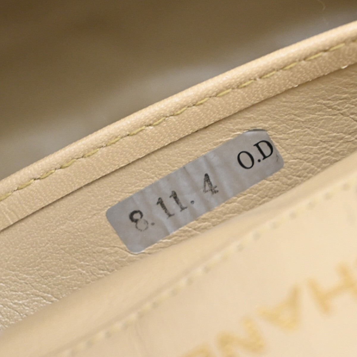 Chanel Vintage Envelope Flap Bag Quilted Lambskin, BEIGE, LEATHER, Clutche & pouche