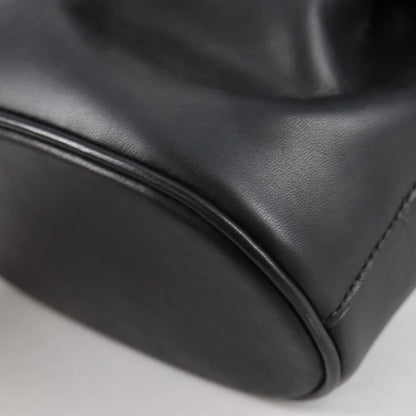 Salvatore Ferragamo Gancini Shoulder Bag Leather, BLACK, LEATHER, Shoulder bag