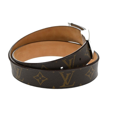 Louis Vuitton Ceinture Carre Belt Monogram Canvas, BROWN, CANVAS, Belts