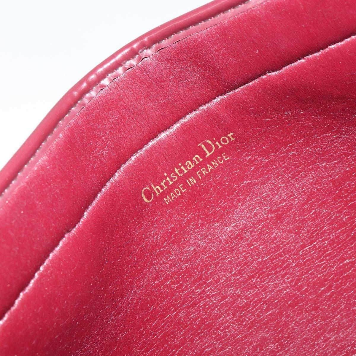 Christian Dior Vintage Trotter Pouch Diorissimo Canvas, RED, CANVAS, Clutche & pouche