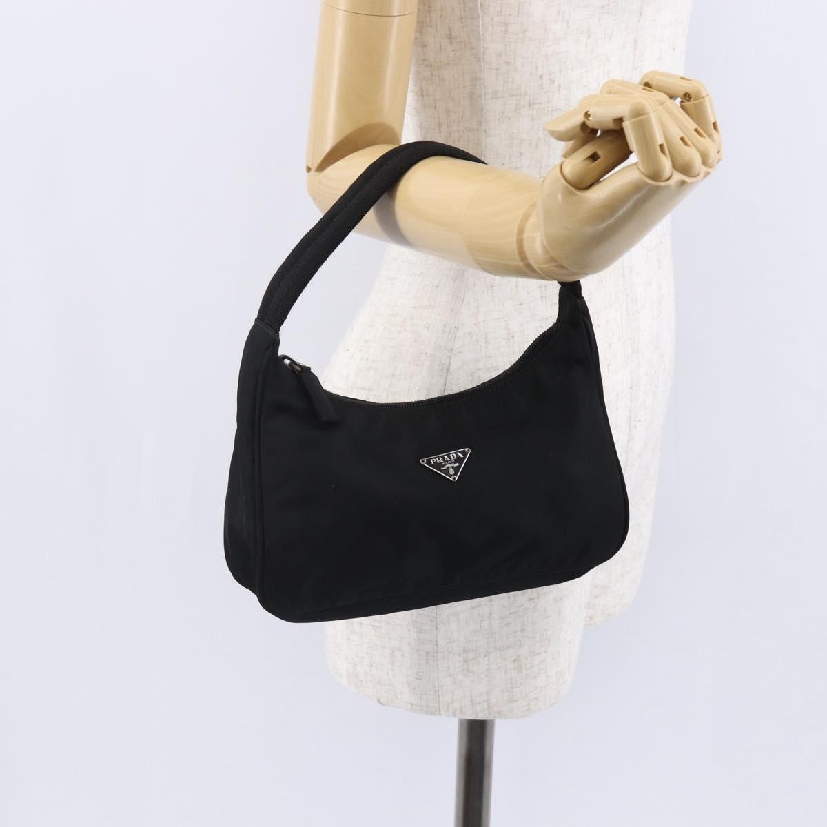 Prada Re-Edition 2000 Hobo Tessuto, BLACK, NYLON, Handbag