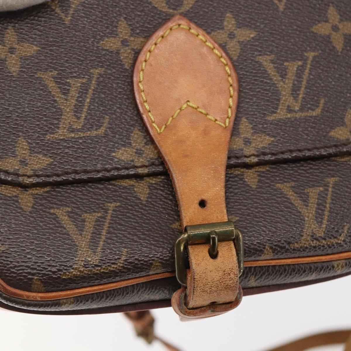 Louis Vuitton Cartouchiere Handbag Monogram Canvas, BROWN, CANVAS, Shoulder bag