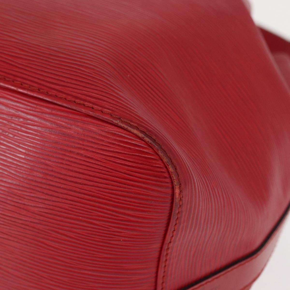 Louis Vuitton Petit Noe Handbag Epi Leather, RED, LEATHER, Shoulder bag