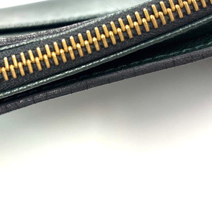 Louis Vuitton Pochette Baikal Clutch Taiga Leather, GREEN, LEATHER, Clutche & pouche