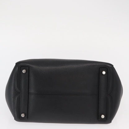 Christian Dior Open Bar Bag Leather, BLACK, LEATHER, Handbag