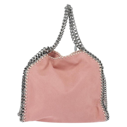 Stella McCartney Falabella Fold Over Crossbody Bag Shaggy Deer, PINK, POLYESTER, Shoulder bag