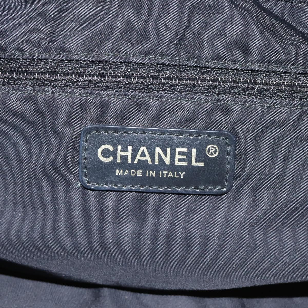 Chanel Travel Line Satchel Nylon, BLACK, NYLON, Handbag