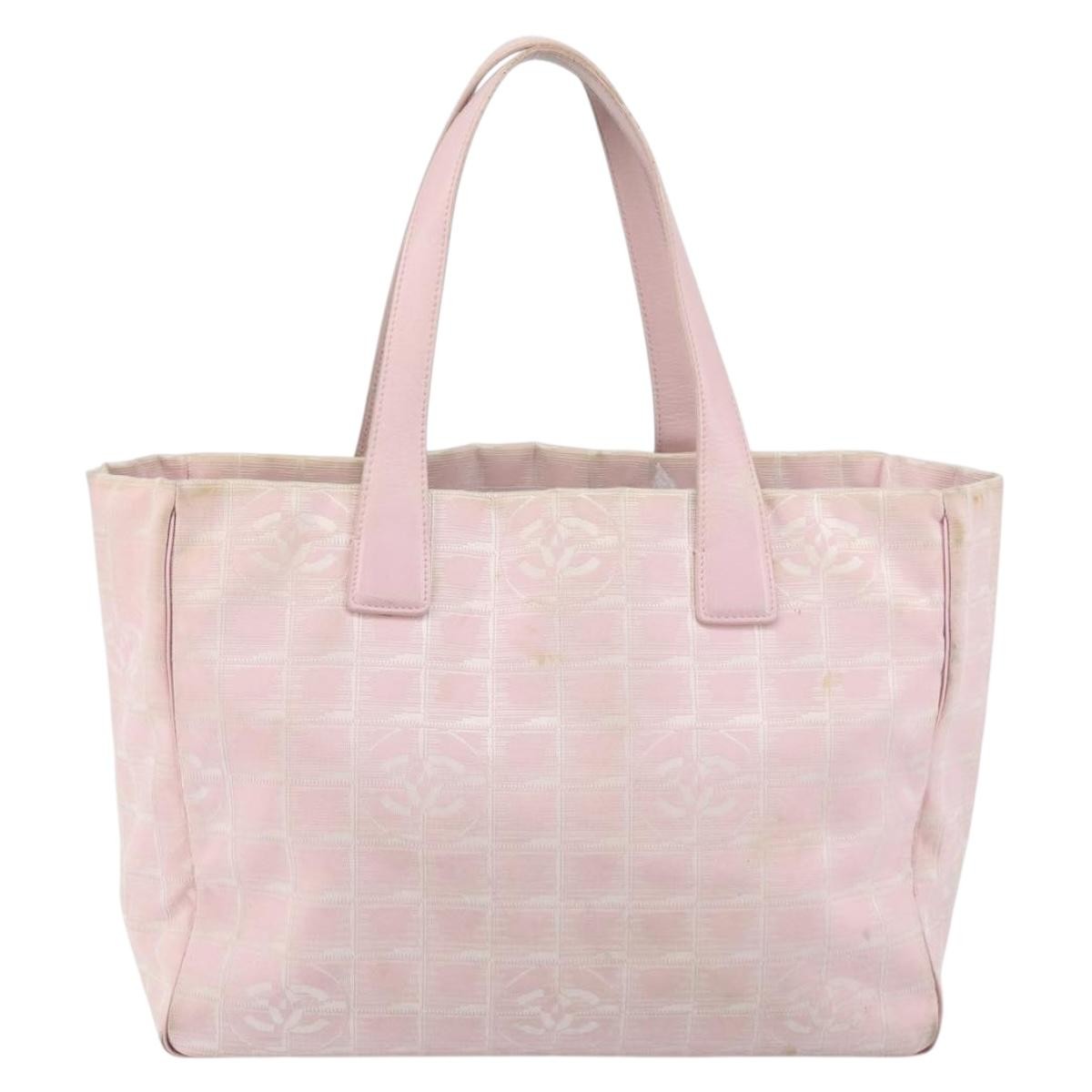 Chanel Travel Line Tote Nylon, PINK, NYLON, Tote bag