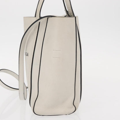 Balenciaga Everyday Tote Leather, WHITE, LEATHER, Tote bag