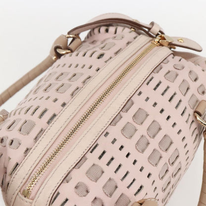 Salvatore Ferragamo Vala Handbag Leather, PINK, LEATHER, Handbag