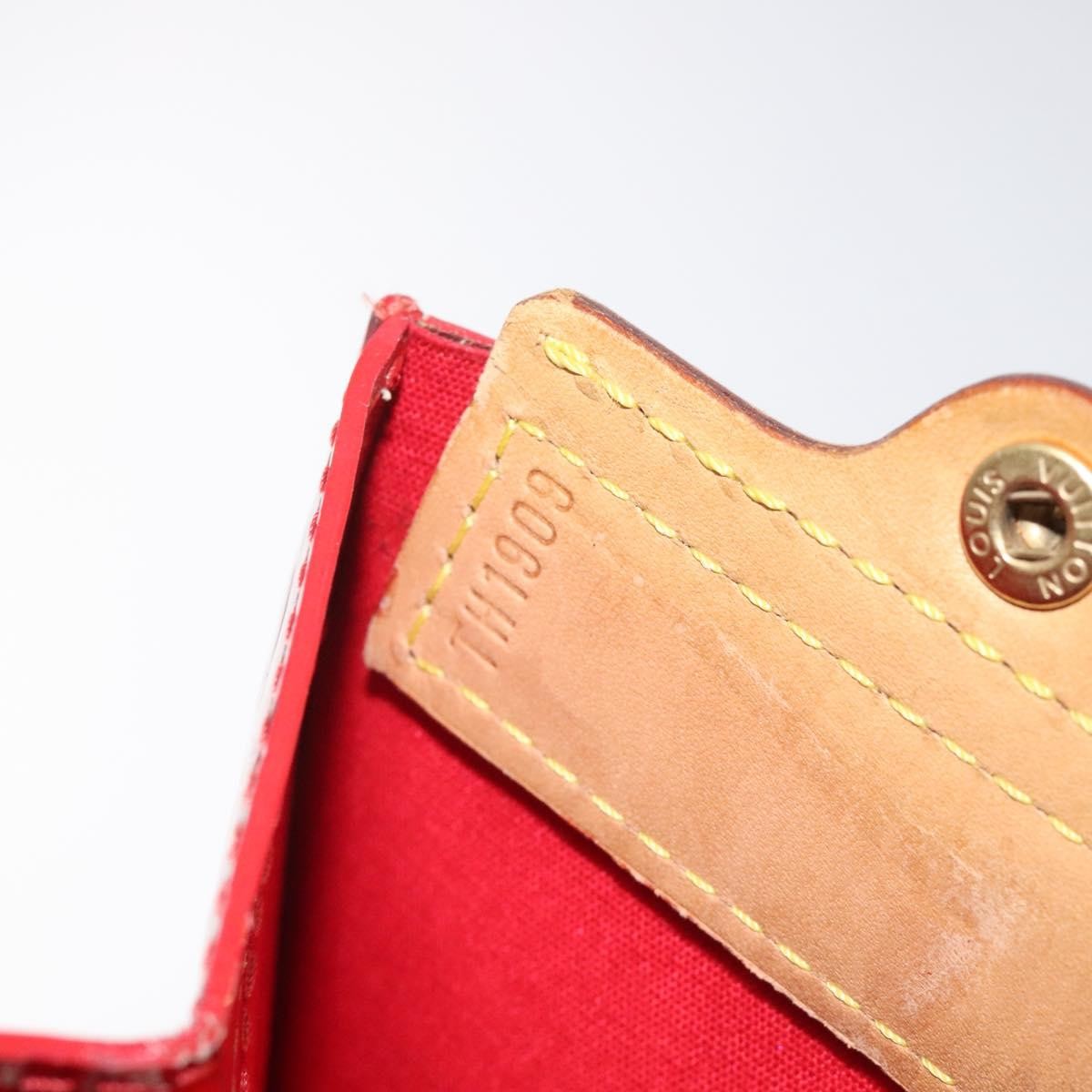 Louis Vuitton Stanton Handbag Monogram Vernis, RED, PATENT_LEATHER, Tote bag