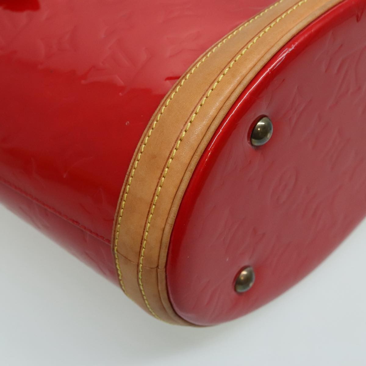 Louis Vuitton Bucket Bag Monogram Vernis, RED, PATENT_LEATHER, Handbag