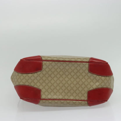 Celine Vintage Macadam Tote bag Canvas and Leather, BEIGE, CANVAS, Tote bag