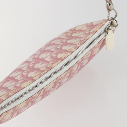 Christian Dior Vintage Saddle Bag Diorissimo Canvas, PINK, CANVAS, Shoulder bag