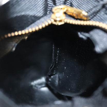 Celine Circle Logo Pouch Nylon, BLACK, NYLON, Clutche & pouche