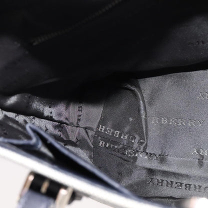 Burberry Nova Check Tote Canvas and Leather, GRAY, CANVAS, Tote bag