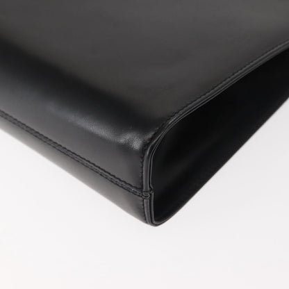 Salvatore Ferragamo Vintage Gancini Chain Shoulder Bag Leather, BLACK, LEATHER, Shoulder bag