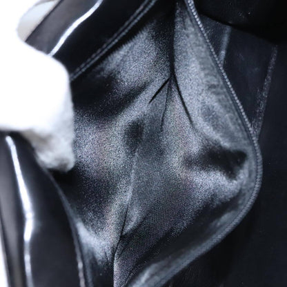 Chanel Vintage Full Flap Shoulder Bag Leather, BLACK, LEATHER, Shoulder bag