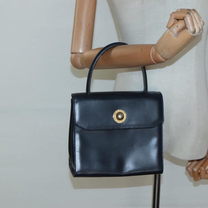 Celine Handbag Leather, NAVY, LEATHER, Handbag