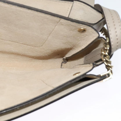Chloe Faye Crossbody Leather and Suede, Gray, Suede, Shoulder Bag