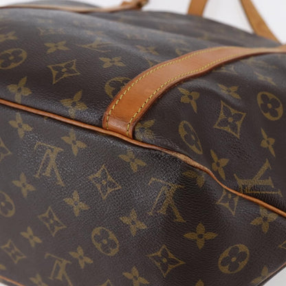 Louis Vuitton Shopping Sac Handbag Monogram Canvas, BROWN, CANVAS, Tote bag