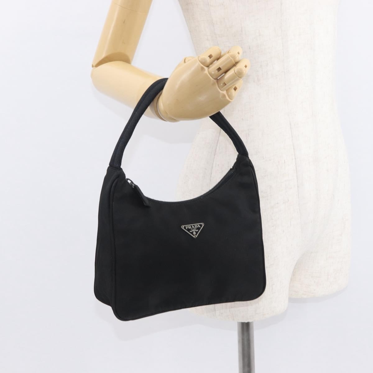 Prada Hobo Tessuto, BLACK, NYLON, Clutche & pouche
