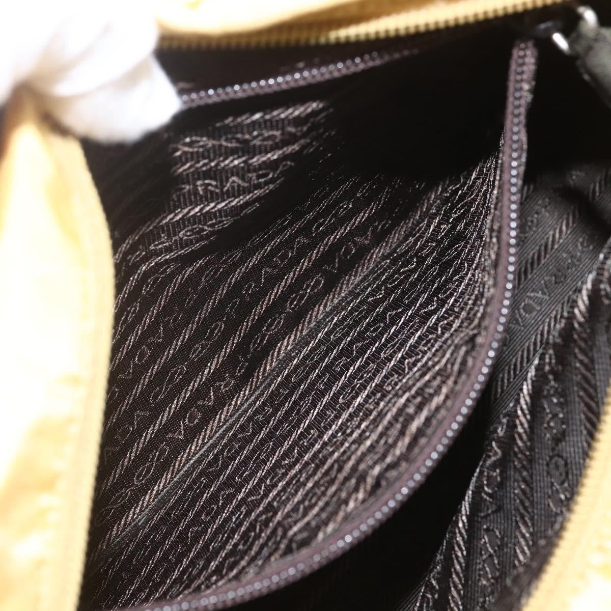 Prada Vintage Tote Tessuto, YELLOW, NYLON, Tote bag