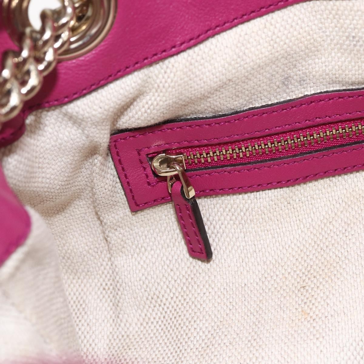 Gucci Soho Chain Strap Shoulder Bag Patent, RED, LEATHER, Shoulder bag