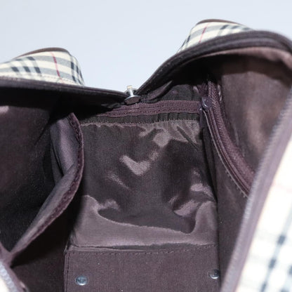 Burberry Nova Check Bowling Bag Canvas, BEIGE, CANVAS, Travel bag