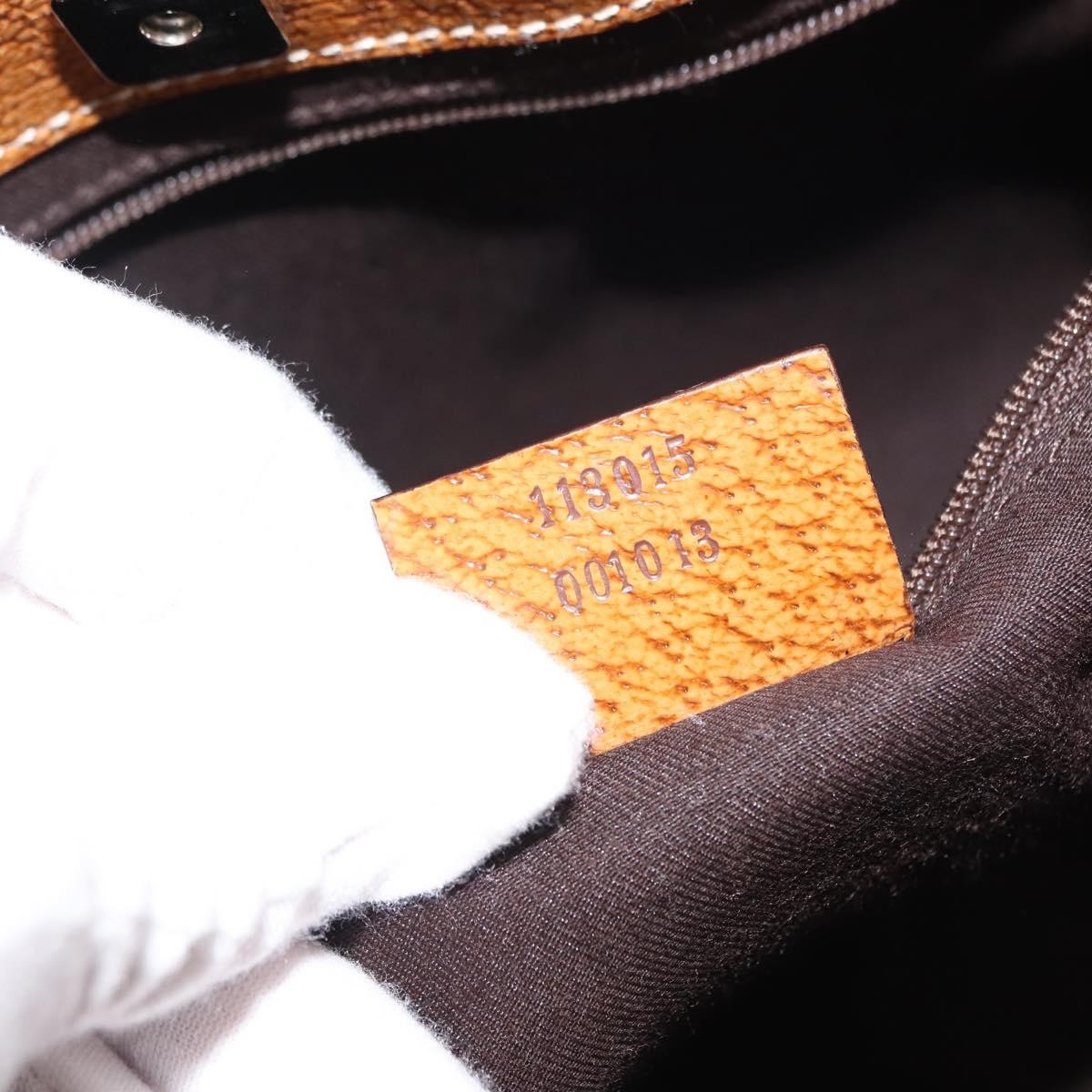 Gucci Vintage Ring Tote GG Canvas with Leather, BEIGE, CANVAS, Tote bag