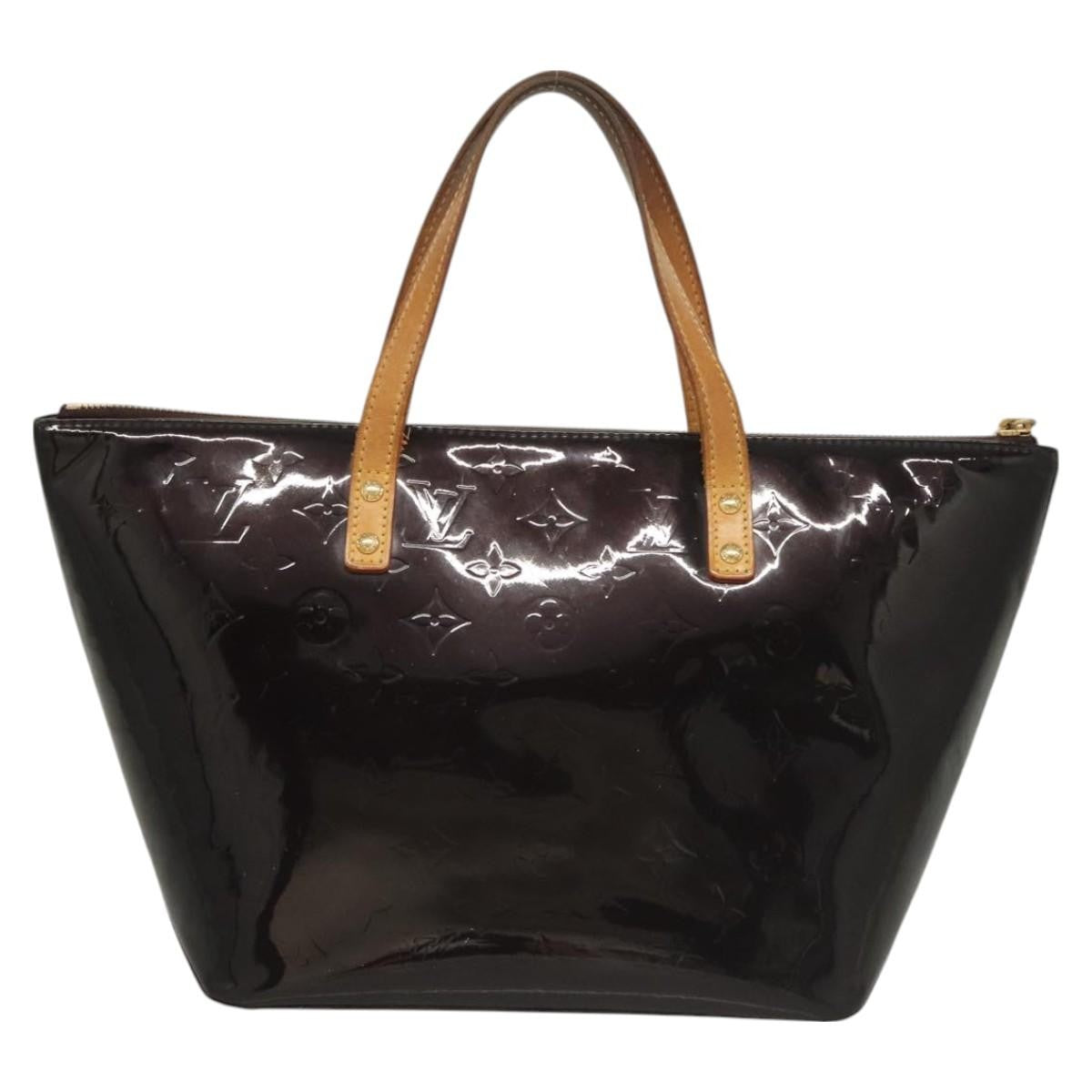 Louis Vuitton Bellevue Handbag Monogram Vernis, PURPLE, PATENT_LEATHER, Handbag