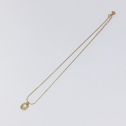Christian Dior CD Pendant Necklace Gold-plated, GOLD, METAL, Necklace