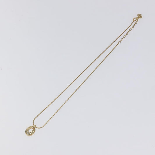 Christian Dior CD Pendant Necklace Gold-plated, GOLD, METAL, Necklace