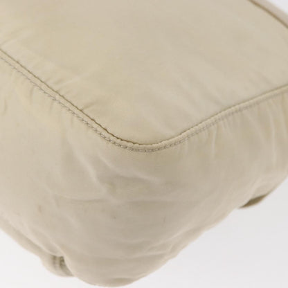 Prada Buckle Messenger Bag Tessuto, BEIGE, NYLON, Shoulder bag