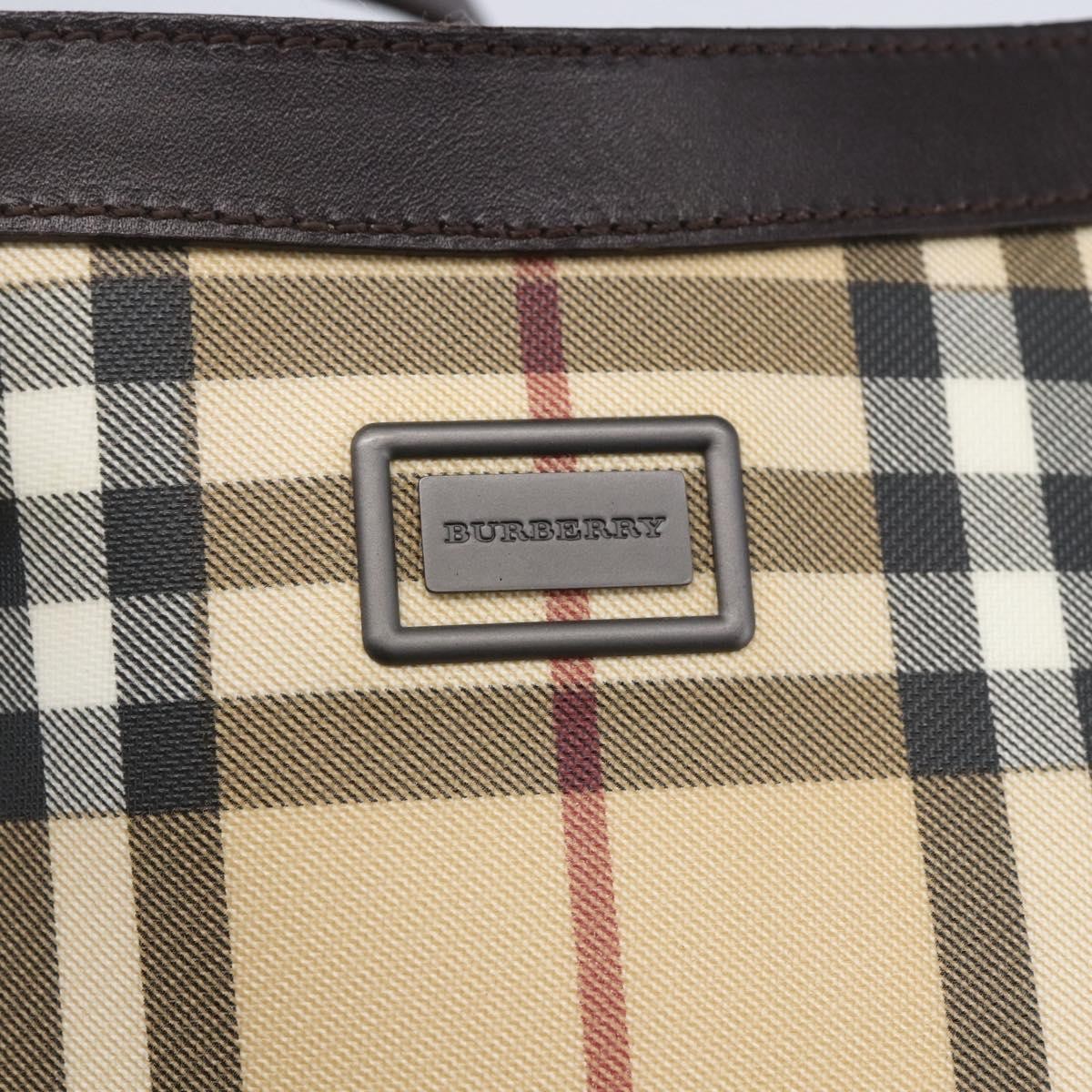 Burberry Nova check Shoulder bag Canvas, BEIGE, PVC, Shoulder bag