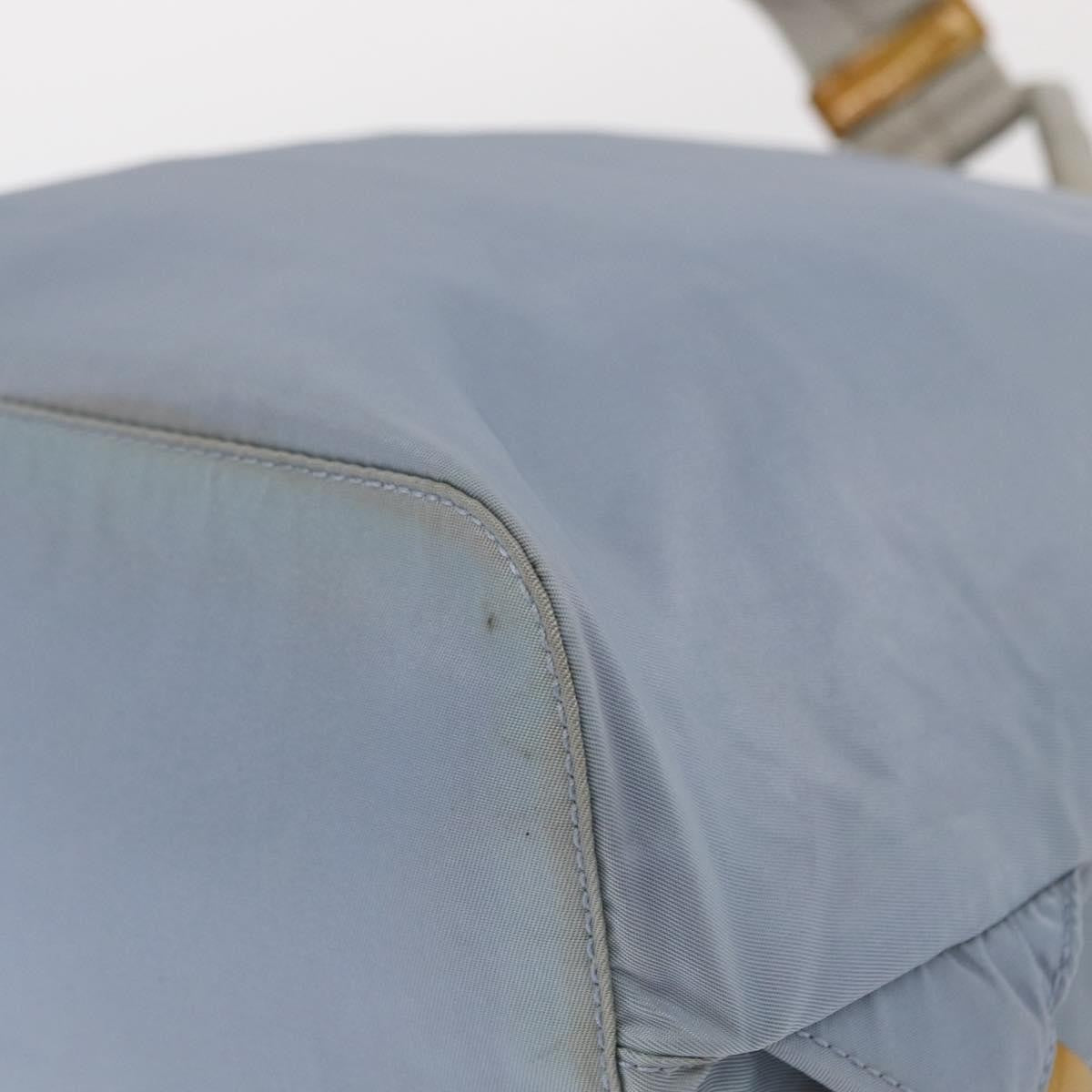 Prada Double Front Pocket Backpack Tessuto, BLUE, NYLON, Backpack