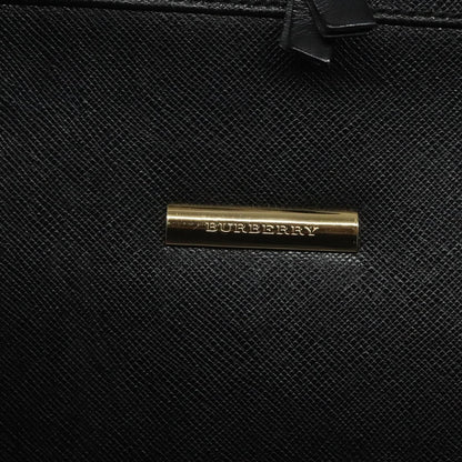 Burberry Vintage Handbag Leather, BLACK, LEATHER, Handbag