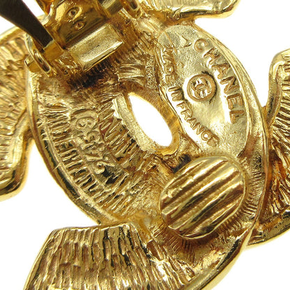 Chanel CC Clip-On Earrings Metal, GOLD, GOLD_PLATED, Earrings
